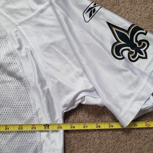 VTG Reebok Drew Brees Sz XL Mens White NFL Equipment New Orleans Saints Jersey - Picture 6 of 7